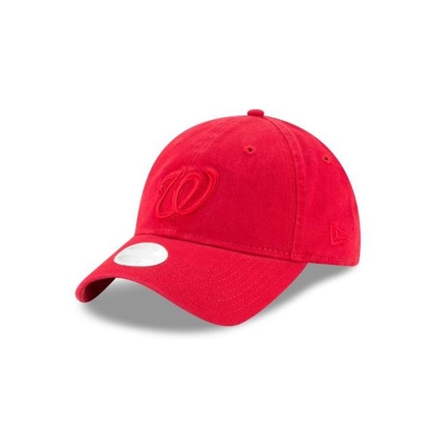 Red Washington Nationals Hat - New Era MLB Core Classic 9TWENTY Adjustable Caps USA3291486